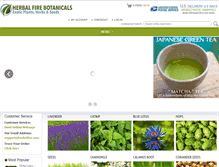 Tablet Screenshot of herbalfire.com